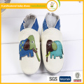 Muito lindo padrão de elefante bebê sapatos de couro genuíno 2015